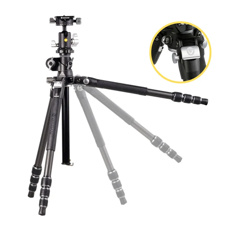 Vanguard Veo 3T+ 264CB Carbon Fibre Travel Tripod With BH-160S Ball Head-3